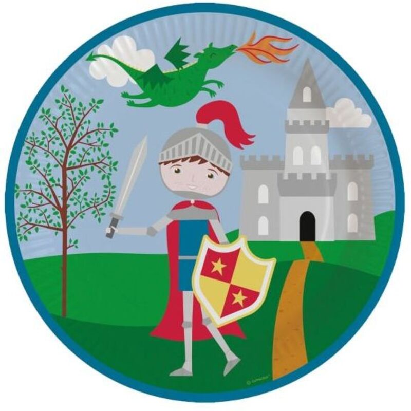 Πιάτα 23εκ Knight 8Τμχ (M990986566)