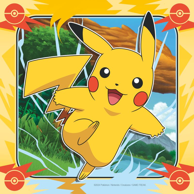 Παζλ 3x49 Pokemon Pikachu (12004062) - φωτογραφία 2