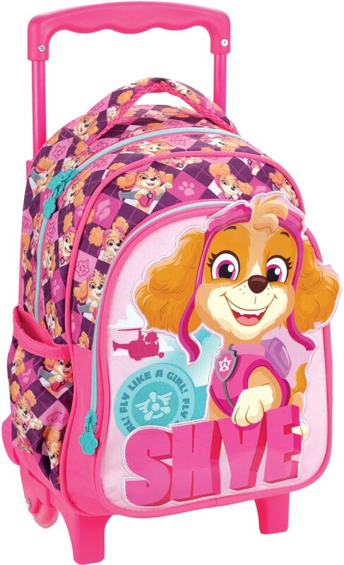 Paw Patrol Skye Racing 26 Σακίδιο Νηπιαγωγείου Τρόλευ (354-02072)