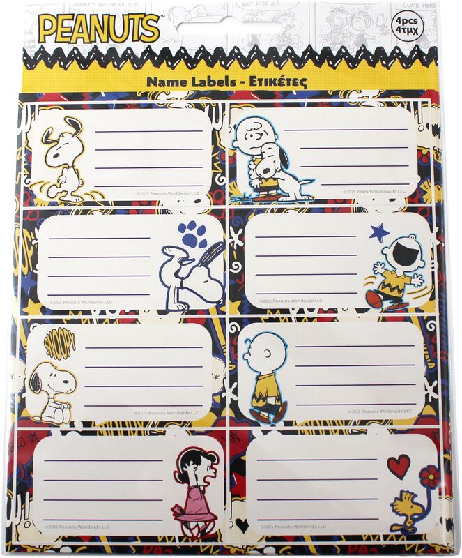 Gim Peanuts Ετικέτα-4Τμχ (775-74146)