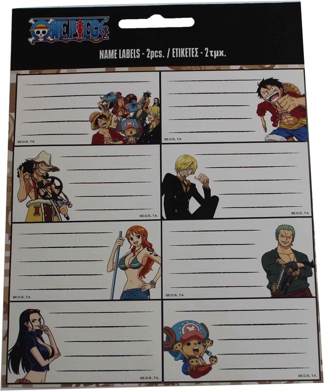 Gim Ετικέτα 2Τμχ One Piece (775-25046)