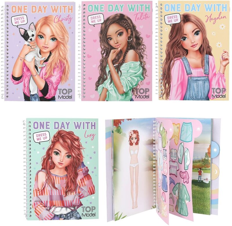 Top Model Μπλοκ Με Αυτοκόλλητα-Dress Me Up For One Day (D13742)