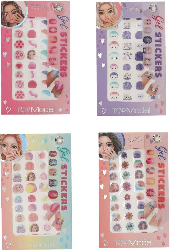 Top Model Αυτοκόλλητα Νυχιών Beauty & Me-4 Σχέδια-1Τμχ (D13494)