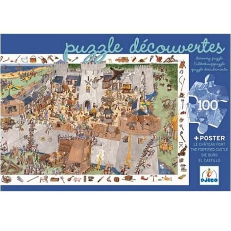 Djeco Παζλ Ανακάλυψης-Κάστρο 100Τμχ (176-07503) - φωτογραφία 2