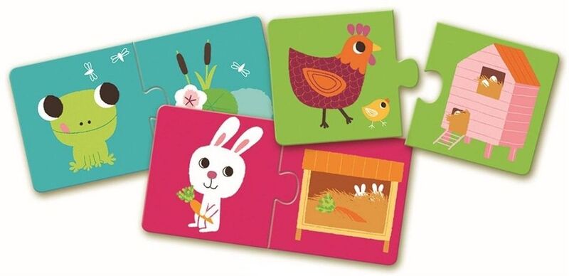 Djeco Παζλ Ζωάκια Στη Φωλίτσα Τους 10x2Τμχ (176-08164) φωτογραφία