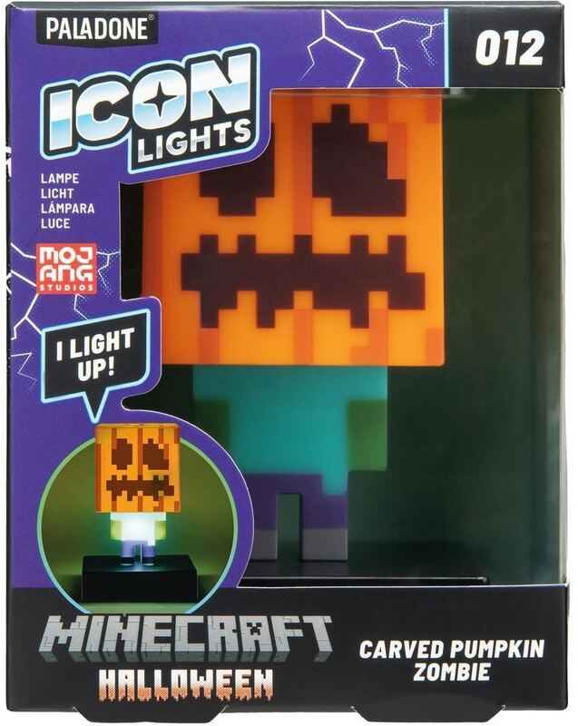 Paladone Minecraft Zombie Jack O Lantern Icon Light (104903) - φωτογραφία 2