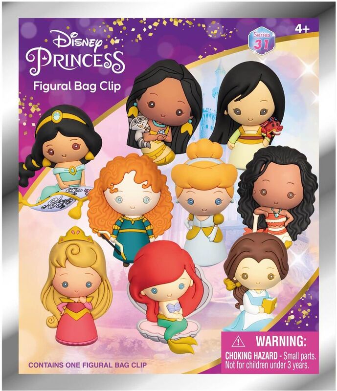 Monogram Disney-Ultimate Princess Φιγούρα Μπρελόκ Φακελάκι-9 Σχέδια-1Τμχ (104429)