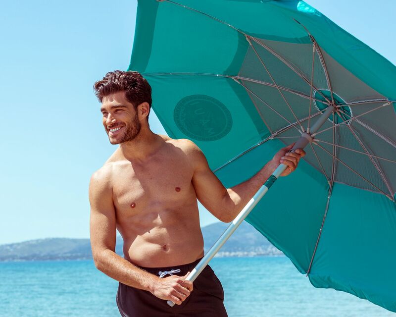 Ομπρέλα Ηλίου Maui 190/8-Σκελετός Αλουμινίου Αντιανεμική 29/32mm Polyester-Πετρόλ (1564) φωτογραφία