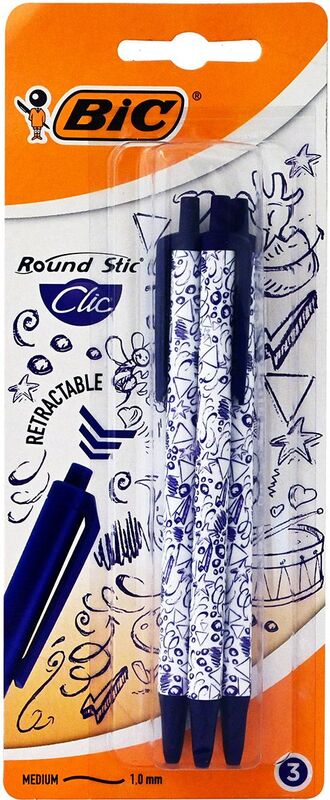 Bic Στυλό Click Stick Dooble 3Τμχ (516329)