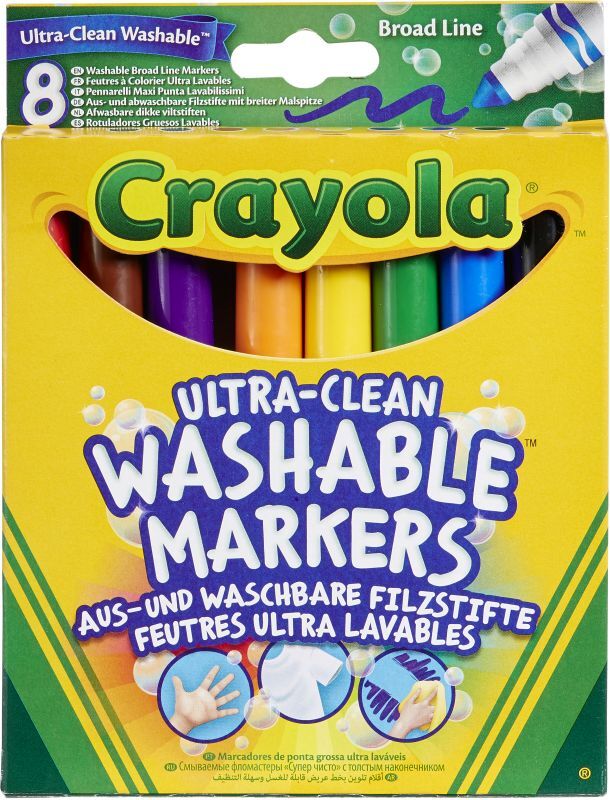 Crayola Washable Μαρκαδόροι 8Τμχ (58-8328-E-000)
