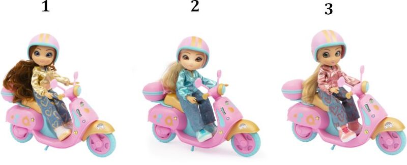 Unique Eyes Fun Ride Κούκλα Με Σκούτερ-3 Σχέδια (MYM11000) - φωτογραφία 2