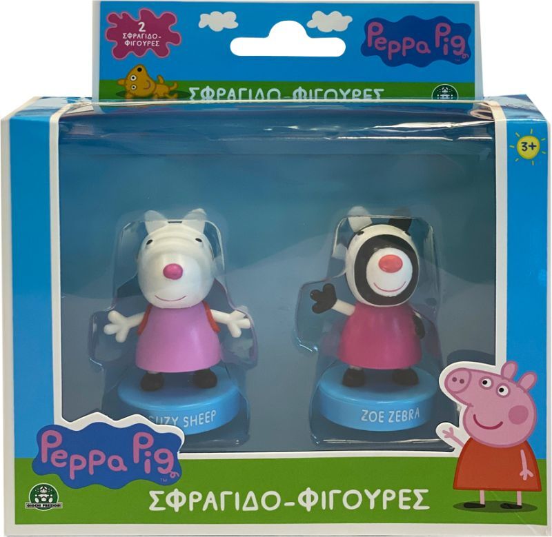 Hero-Mania Peppa Pig Φιγούρες-Σφραγίδες 2Pack – 4 Σχέδια (PP005000)