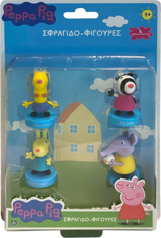 Hero-Mania Peppa Pig Φιγούρες-Σφραγίδες 4Pack - 3 Σχέδια (PP006000) - φωτογραφία 3