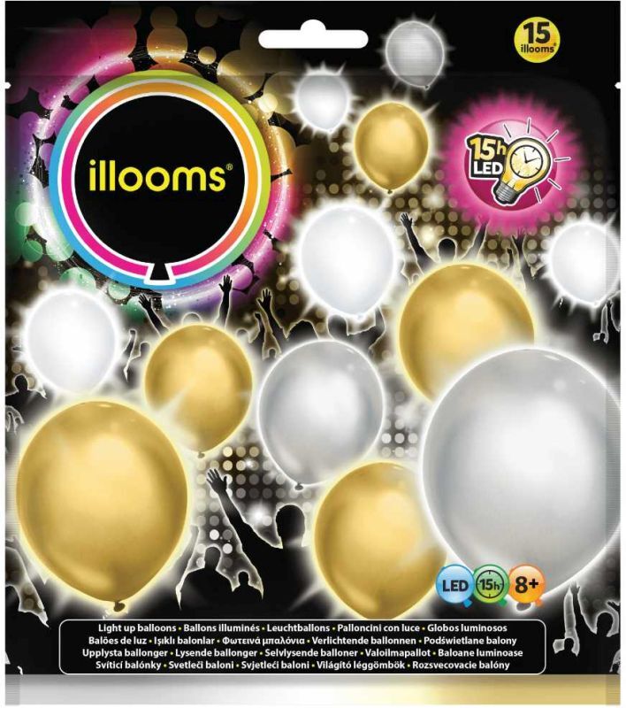 Illooms Gold, Silver And White 15pack (LLM18000)