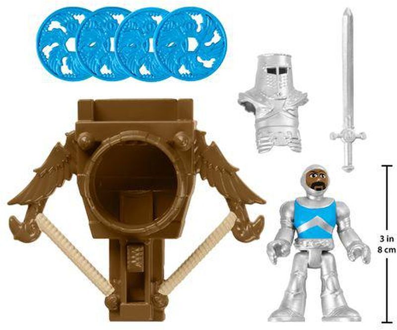 Fisher Price Imaginext-Φιγούρες Ιππότες Με Αξεσουάρ-3 Σχέδια (HCG63) φωτογραφία