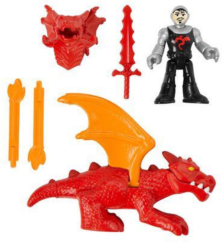 Fisher Price Imaginext-Φιγούρες Ιππότες Με Αξεσουάρ-3 Σχέδια (HCG63) φωτογραφία