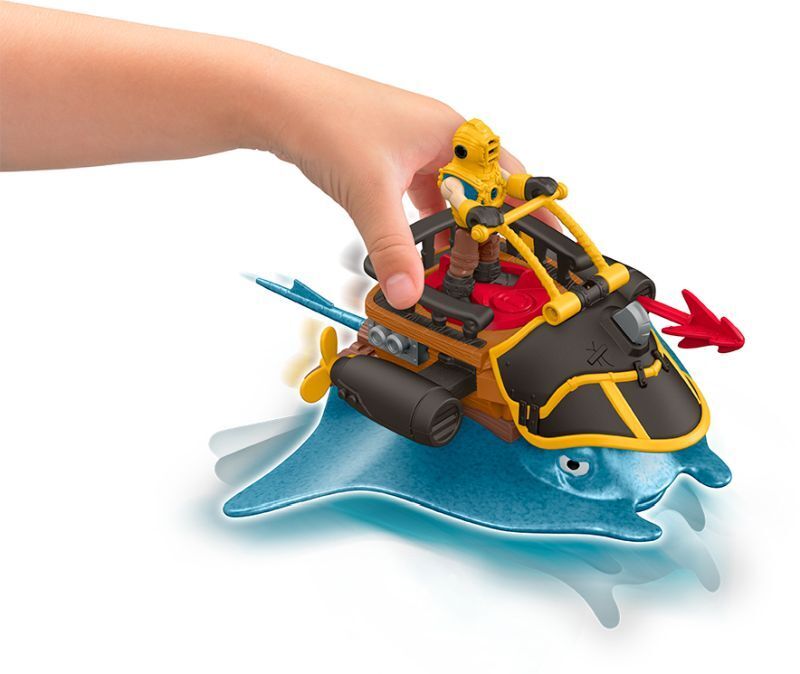 Fisher Price Imaginext-Πειρατικό Πλοιάριο-Πλάσματα Βυθού - 2 Σχέδια (DHH64) - φωτογραφία 5