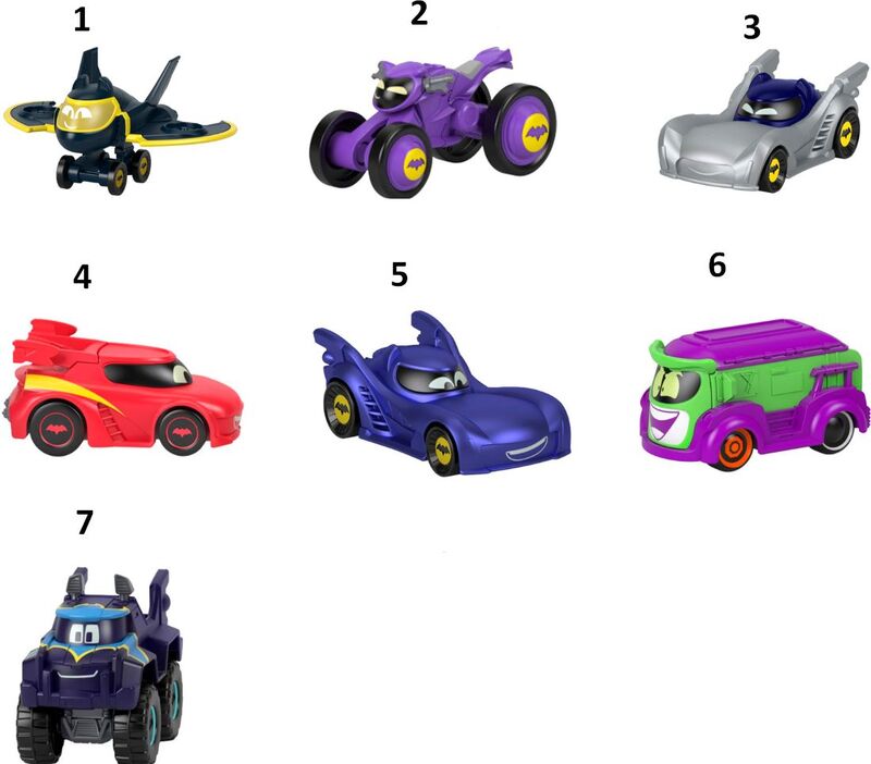 Fisher Price Batwheels Οχήματα-7 Σχέδια (HML12) - φωτογραφία 2