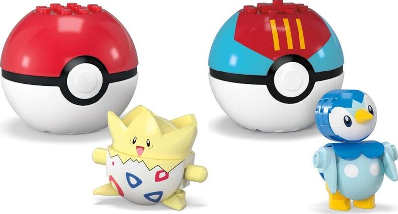 F.P. Mega Blocks Pokemon-Pokeball Σετ Των 2-3 Σχέδια (HXP11) φωτογραφία