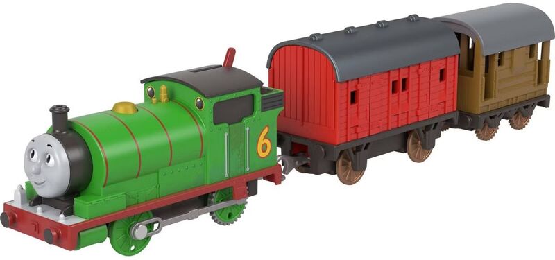 Fisher Price Thomas Trackmaster Μηχανοκίνητα Τρένα Με 2 Βαγόνια-5 Σχέδια (HFX97) φωτογραφία