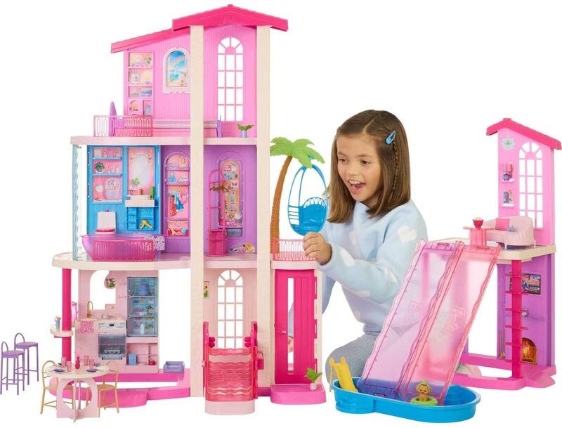 Κουκλόσπιτο Barbie New Dreamhouse Με 65+ Αξεσουάρ - Mattel - JKG84 - φωτογραφία 6