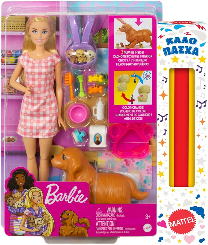 Λαμπάδα Barbie & Τα Νεογέννητα Κουταβάκια (HCK75)