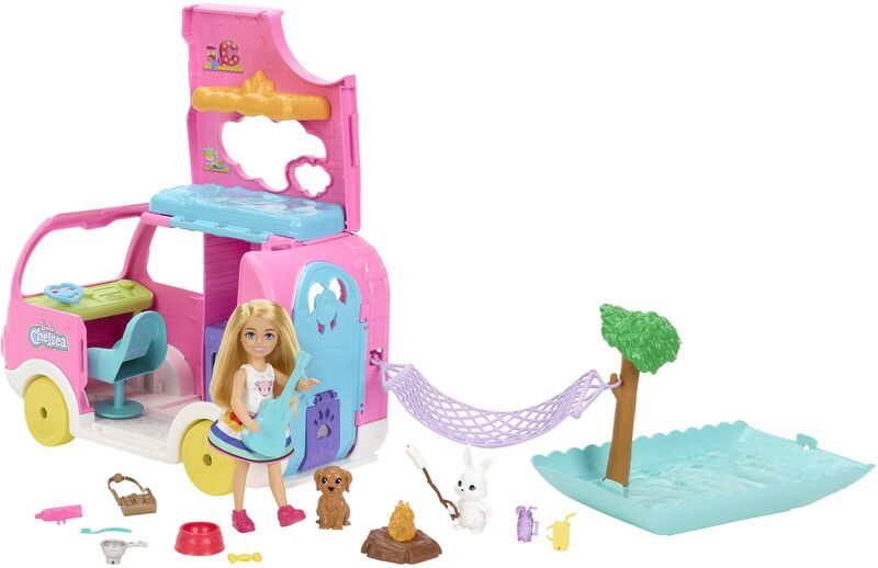 Barbie Chelsea Τροχόσπιτο (HNH90) - φωτογραφία 3