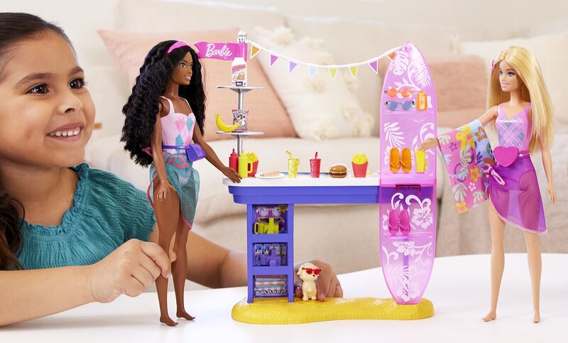 Barbie Beach Boardwalk Set (HNK99) φωτογραφία