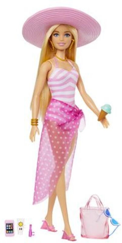 Barbie Beach Glam Με Αξεσουάρ (HPL73)