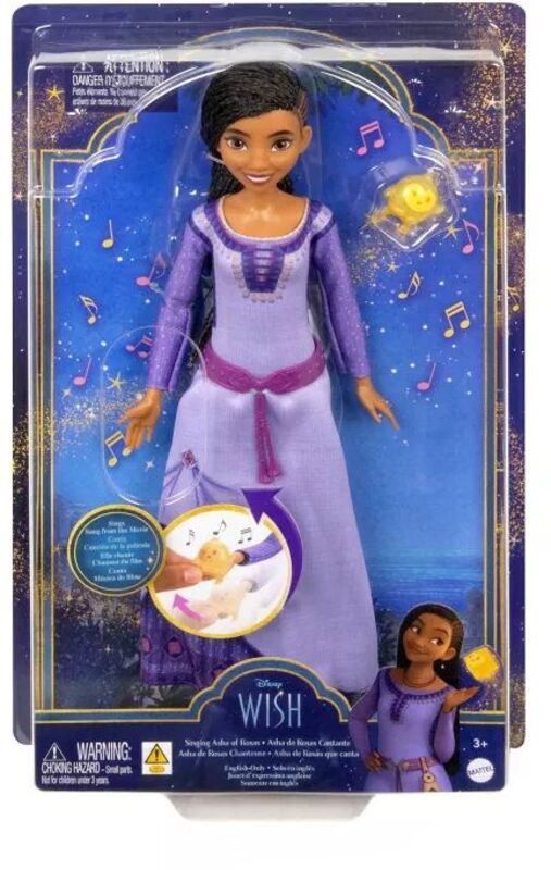 Disney Wish Βασική Κούκλα Που Τραγουδάει (HPX26) - φωτογραφία 2