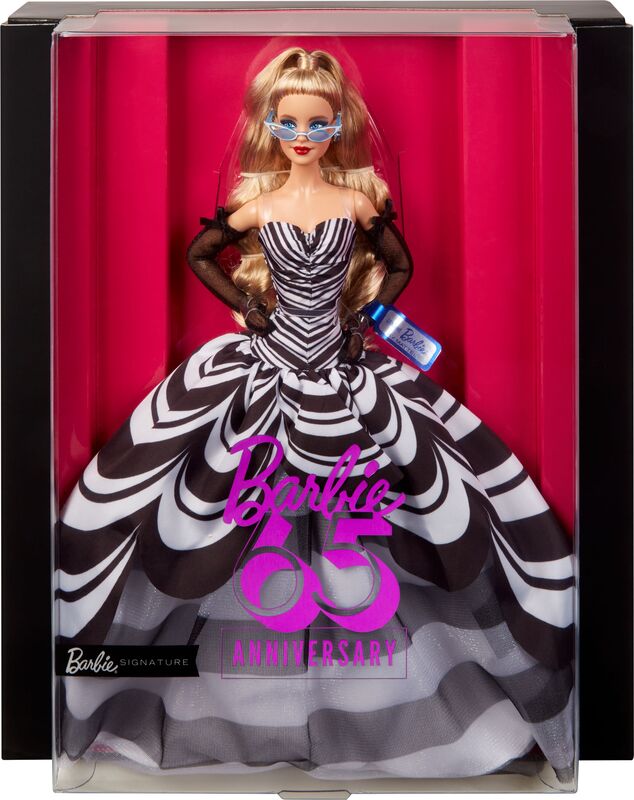 Barbie 65 Χρόνια-Ασπρόμαυρο Φόρεμα (HRM58) - φωτογραφία 2