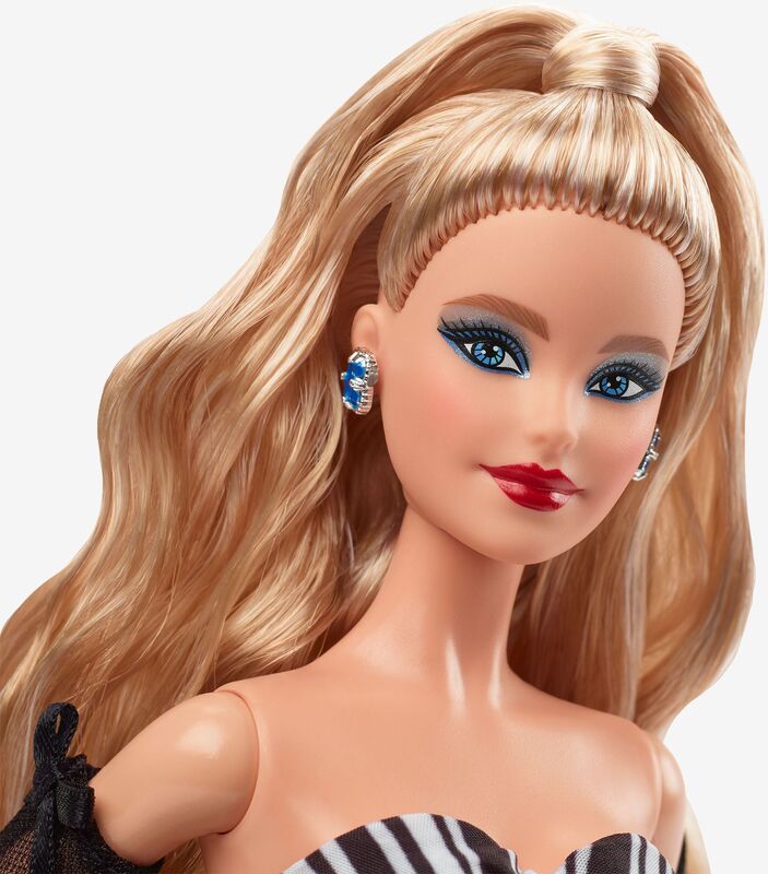Barbie 65 Χρόνια-Ασπρόμαυρο Φόρεμα (HRM58) - φωτογραφία 4