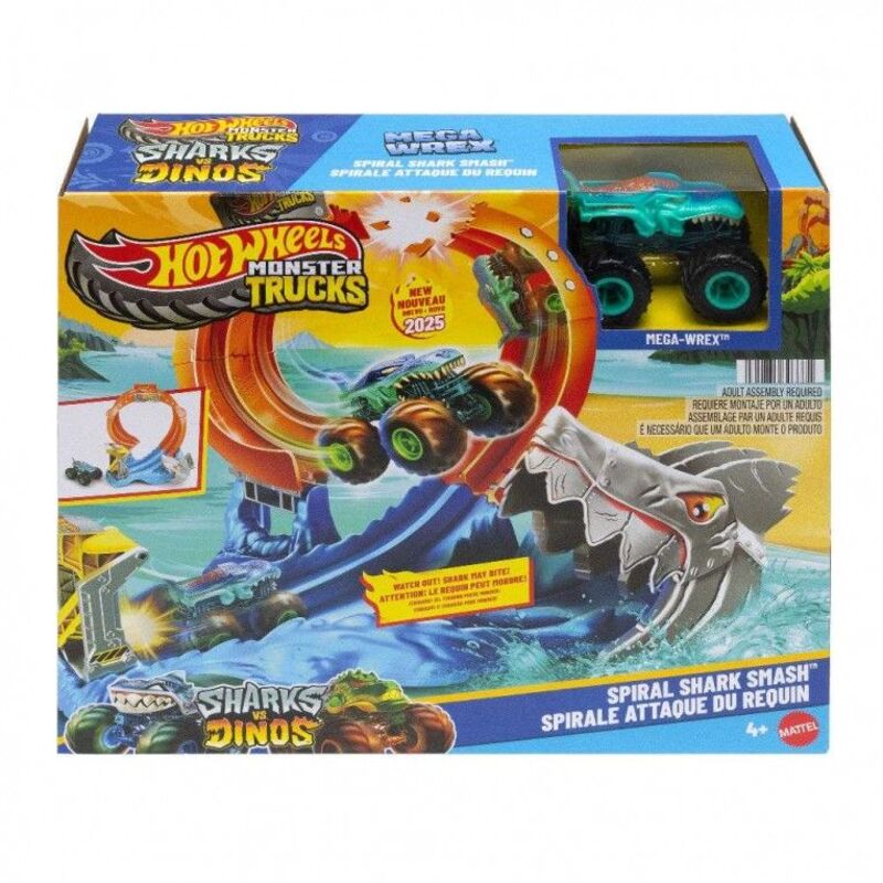 Hot Wheels Monster Trucks Πίστα-Σούπερ Λουπ Με Καρχαρία (JFR08) - φωτογραφία 2