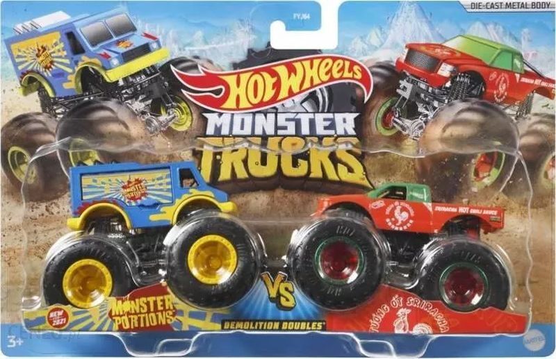 Monster Trucks Οχήματα Σετ Των 2-6 Σχέδια (FYJ64) φωτογραφία
