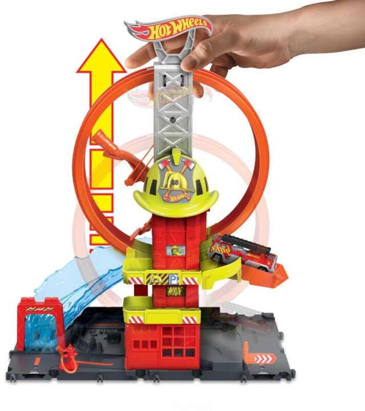 Hot Wheels Πίστα Πυροσβεστικός Σταθμός City (HKX41) - φωτογραφία 3
