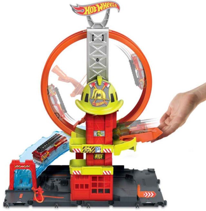 Hot Wheels Πίστα Πυροσβεστικός Σταθμός City (HKX41) - φωτογραφία 4