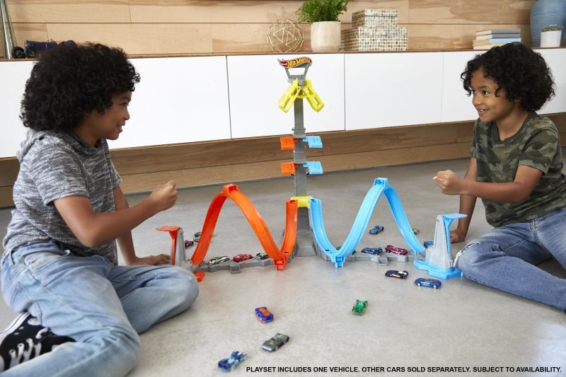 Hot Wheels Πίστα Διπλή Εκτόξευση Και Λούπ (GRW39) - φωτογραφία 4