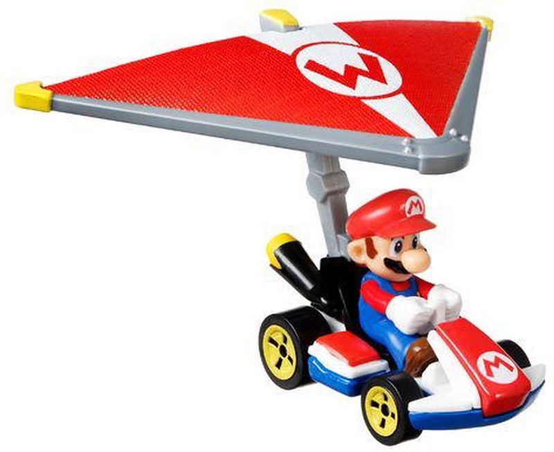 Hot Wheels Mario Kart Αυτοκινητάκια Με Ανεμόπτερο 7 Σχέδια-1Τμχ (GVD30)