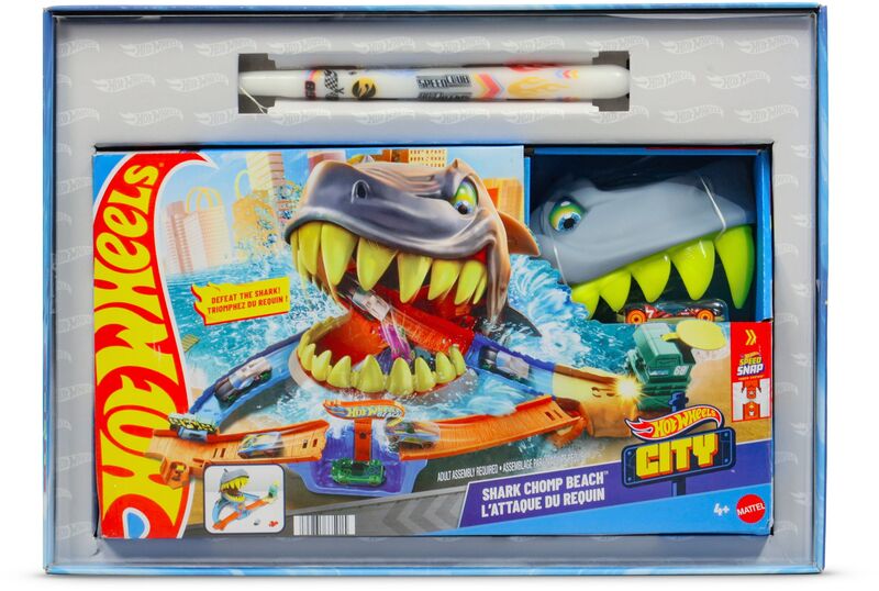 Λαμπάδα Hot Wheels Πίστα Επίθεση Καρχαρία City (JHL96)