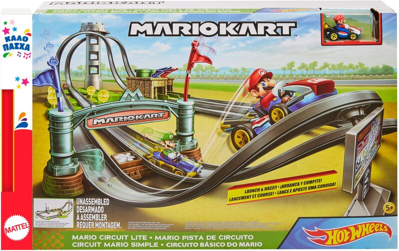 Hot Wheels Mario Kart Πίστα Ταχύτητας Με Εμπόδια (GHK15)