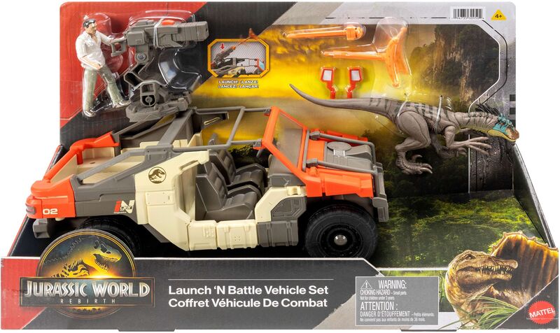 Mattel Jurassic World Rebirth Mε Όχημα Και Φιγούρα - JGB59 - φωτογραφία 2