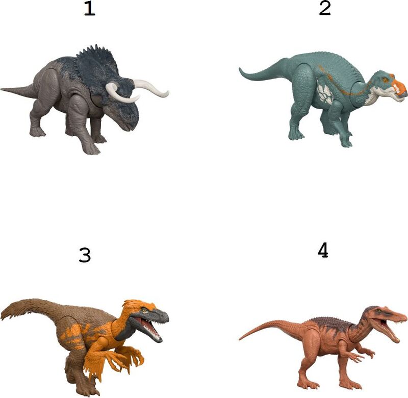 Jurassic World Rebirth Δεινόσαυροι Με Κινούμενα Μέλη,Λειτουργία Επίθεσης & Ήχους-4 Σχέδια (JGB87) φωτογραφία