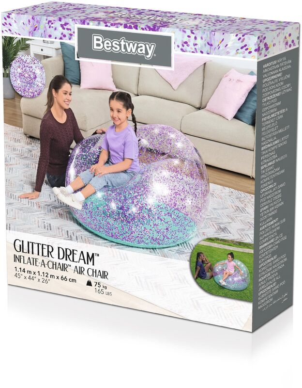 Bestway Φουσκωτή Πολυθρόνα Glitter Dream (75115) φωτογραφία