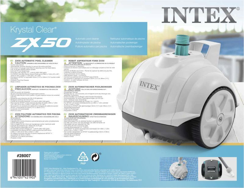 Intex Καθαριστικό Πισίνας-Auto Pool Cleaner ZX50 (28007) φωτογραφία