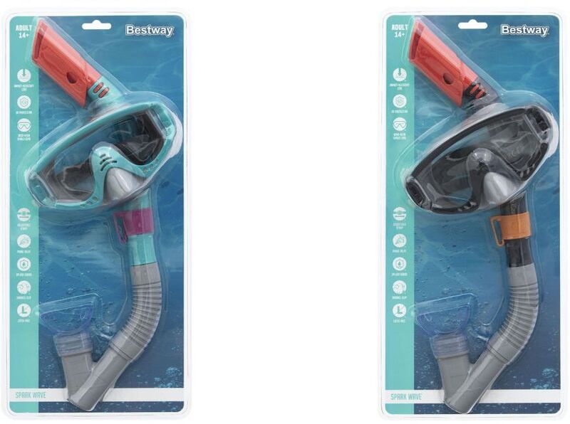 Bestway Σετ Μάσκα-Αναπνευστήρας Spark Wave Snorkel-2 Σχέδια (24068) φωτογραφία
