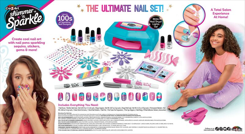 Cra-Z-Art Shimmer 'N Sparkle Manicure & Pedicure Deluxe Σαλόνι Ομορφιάς (65590) φωτογραφία