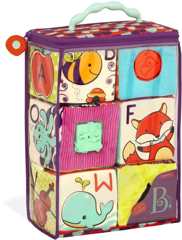 B.Toys Μαλακοί Κύβοι ABC Block Party 6Τμχ (BX1661Z) φωτογραφία
