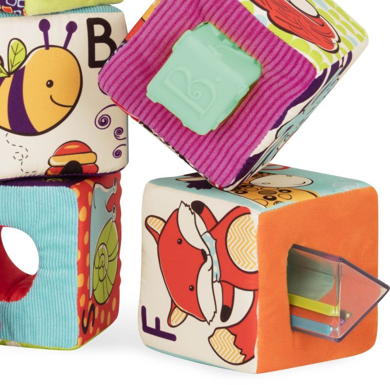 B.Toys Μαλακοί Κύβοι ABC Block Party 6Τμχ (BX1661Z) φωτογραφία