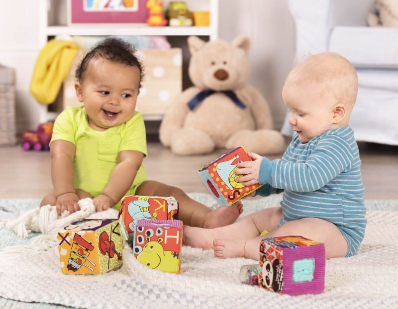 B.Toys Μαλακοί Κύβοι ABC Block Party 6Τμχ (BX1661Z) φωτογραφία