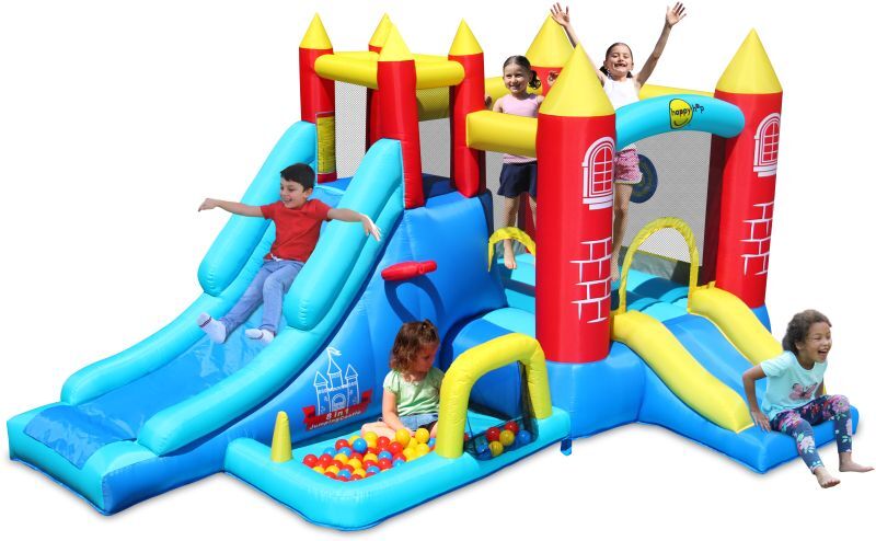 Happy Hop Φουσκωτό Τραμπολίνο Κάστρο Play Center 8 in 1 (9071R) φωτογραφία